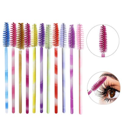 Colorful eyelash brushes eyelash mascara cleaning brush for eyelash extension vendor