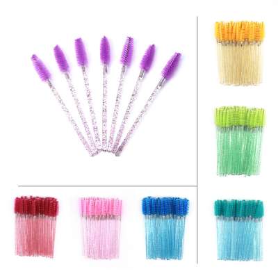 MVM Purple Cleaning Eyelash Brushes Comb Mascara Wands for Eyelash Extension