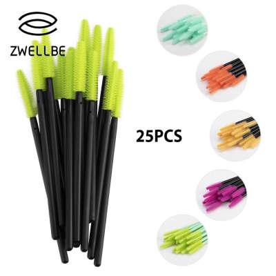 Disposable Eyelash brush 25Pcs/Pack Eye Lash Makeup Brushes Mini Mascara Wands Brush