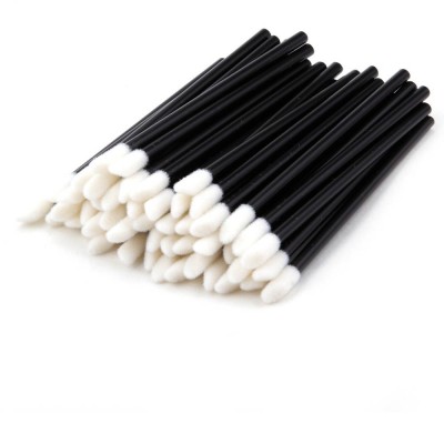 MVM wholesale 50pcs black brush tip wands lip gloss for daily make up